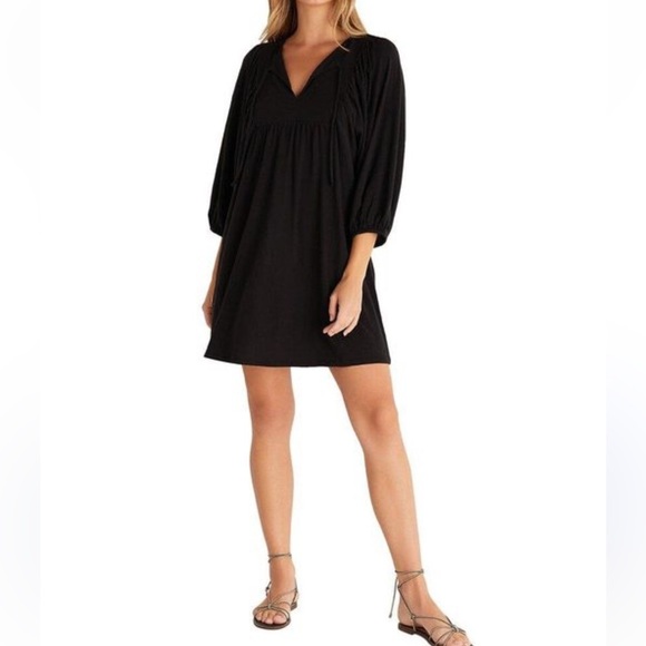 Z Supply Dresses & Skirts - Z supply Ventura Mini Dress Black Cotton Casual Shift Dress Small